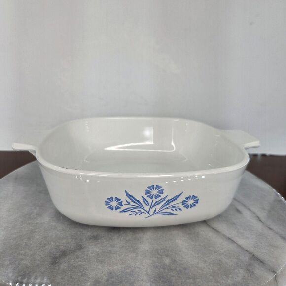 Vintage Corning Ware Cornflower Blue Casserole Dish Set 1 1.5 2.5 Qt Lids USA - Picture 6 of 16
